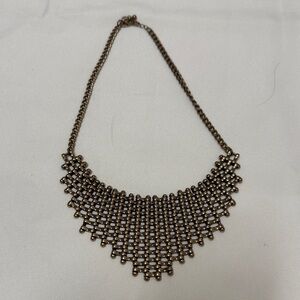 Vintage Elegant Gold Statement Necklace #759